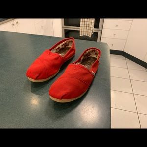 TOMS - Red Size 9.5 W